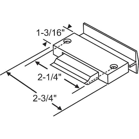 Strybuc Slider Spring Latch Black 900-11566A